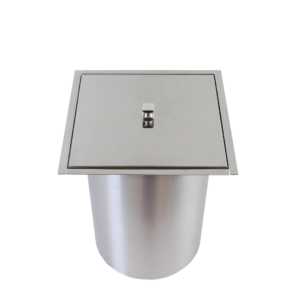 LIXEIRA DE EMBUTIR QUADRADA CUBIK 3 LITROS